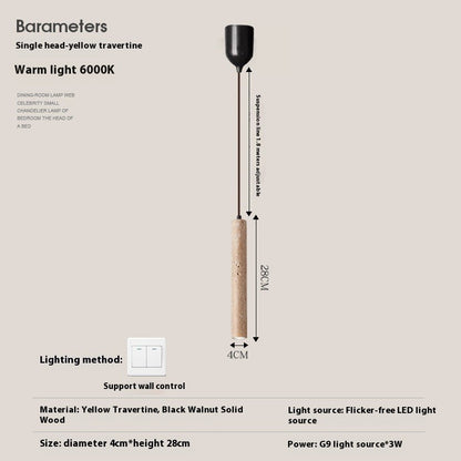 Minimalist Bedside Pendant Light