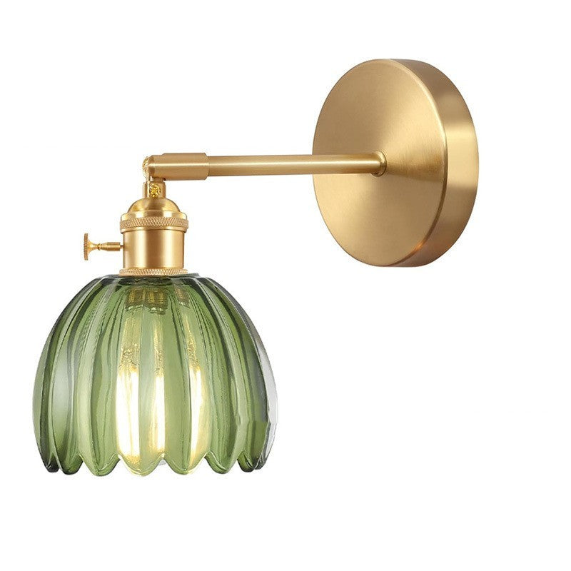 Retro Amber Glass Pendant Light
